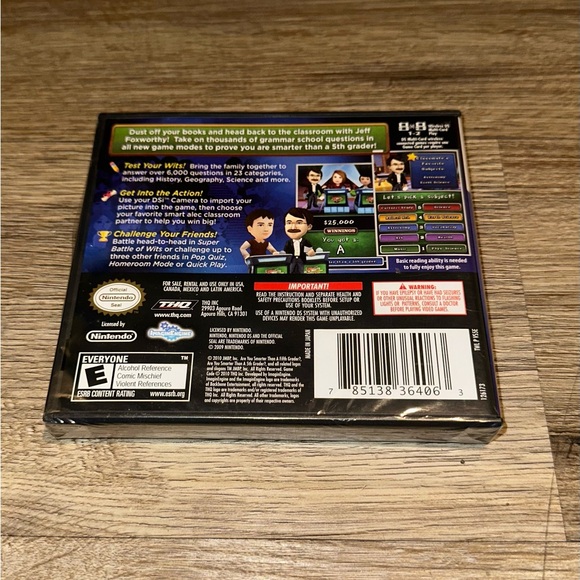 NEW Are You Smarter Than A 5th Grader? Back to School for Nintendo DS Video Game - Picture 2 of 4